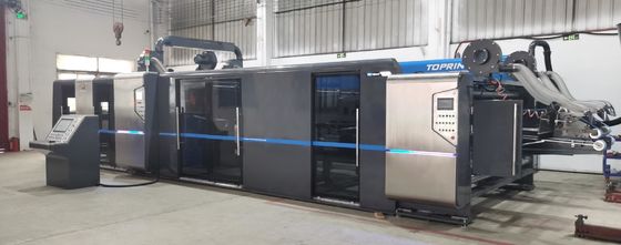 Full Automatic Carton Box Folder Gluer Machine 60mm With Vacuum Transfer Doctor Blade