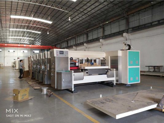 3 Color Flexo Printing Machine , Automatic Corrugated Box Making Plant