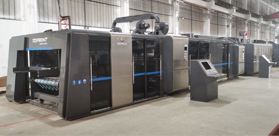 Corrugated Carton Box Folder Gluer Machine 60mm 70mm 300 Sheets/Min