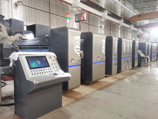 Fully Computerized Die Cutter , 180 Sheet/min 3 Color Flexo Printing Machine