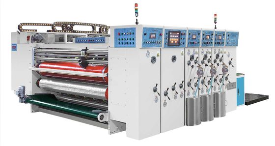 Corrugated Paperboard Lead Edge Feeder Four Color Flexo Printing Machine